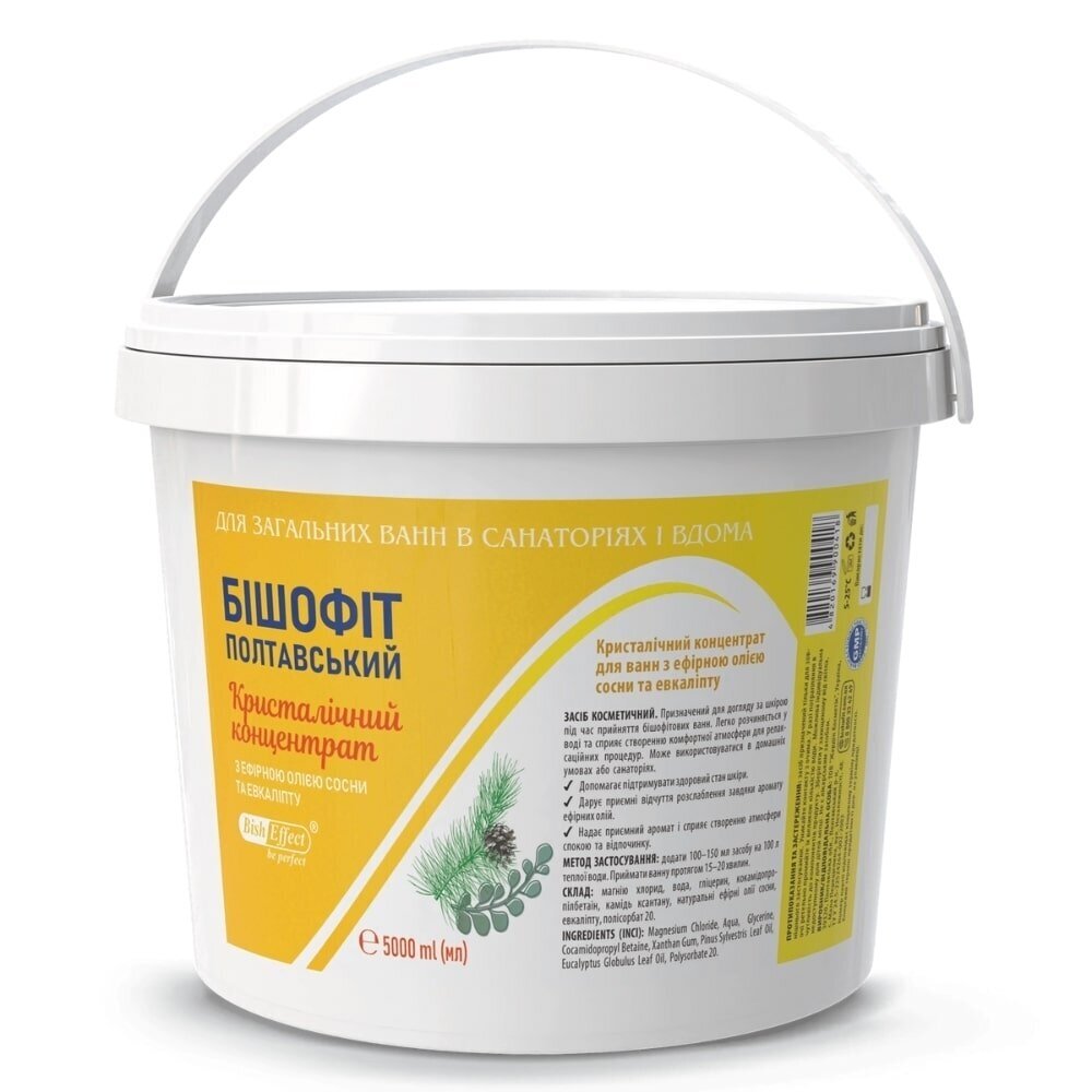Bish Effect Poltavos Bišofito kristalinis koncentratas, 5000 ml Bish Effect Poltavos Bišofito kristalinis koncentratas, 5000 ml