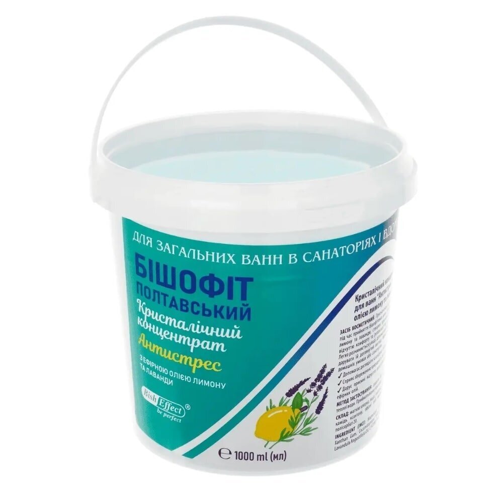 Bish Effect Poltavos Bišofito kristalinis koncentratas Antistresas, 1000 ml 1 Bish Effect Poltavos Bišofito kristalinis koncentratas Antistresas, 1000 ml 1