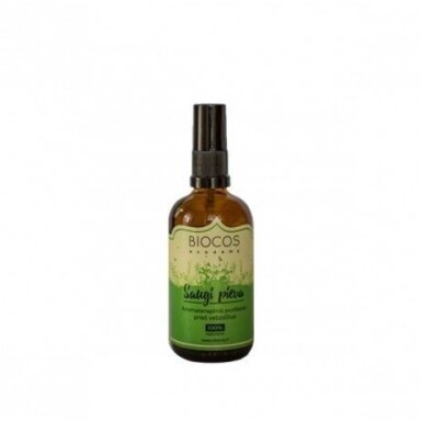 Biocos aromaterapinis purškalas nuo uodų ir erkių Saugi Pieva, 100 ml Biocos aromaterapinis purškalas nuo uodų ir erkių Saugi Pieva, 100 ml