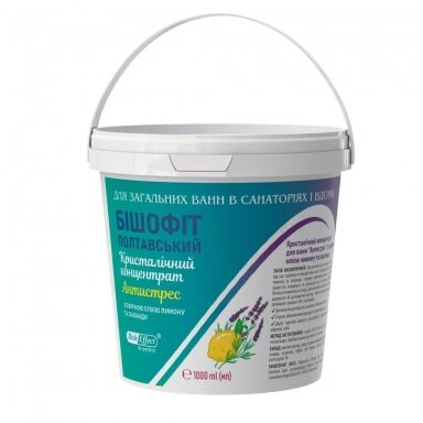 Bish Effect Poltavos Bišofito kristalinis koncentratas Antistresas, 1000 ml