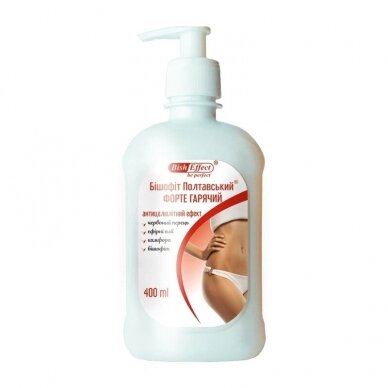 Bish Effect Poltavos Bišofito karštas gelis Forte, 400 ml Bish Effect Poltavos Bišofito karštas gelis Forte, 400 ml