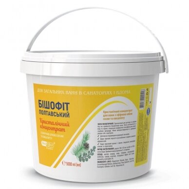Bish Effect Poltavos Bišofito kristalinis koncentratas, 5000 ml Bish Effect Poltavos Bišofito kristalinis koncentratas, 5000 ml