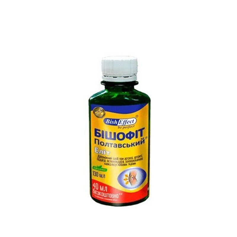Bish Effect Poltavos Bišofito skystis įtrynimui Elitas, 130 ml Bish Effect Poltavos Bišofito skystis įtrynimui Elitas, 130 ml