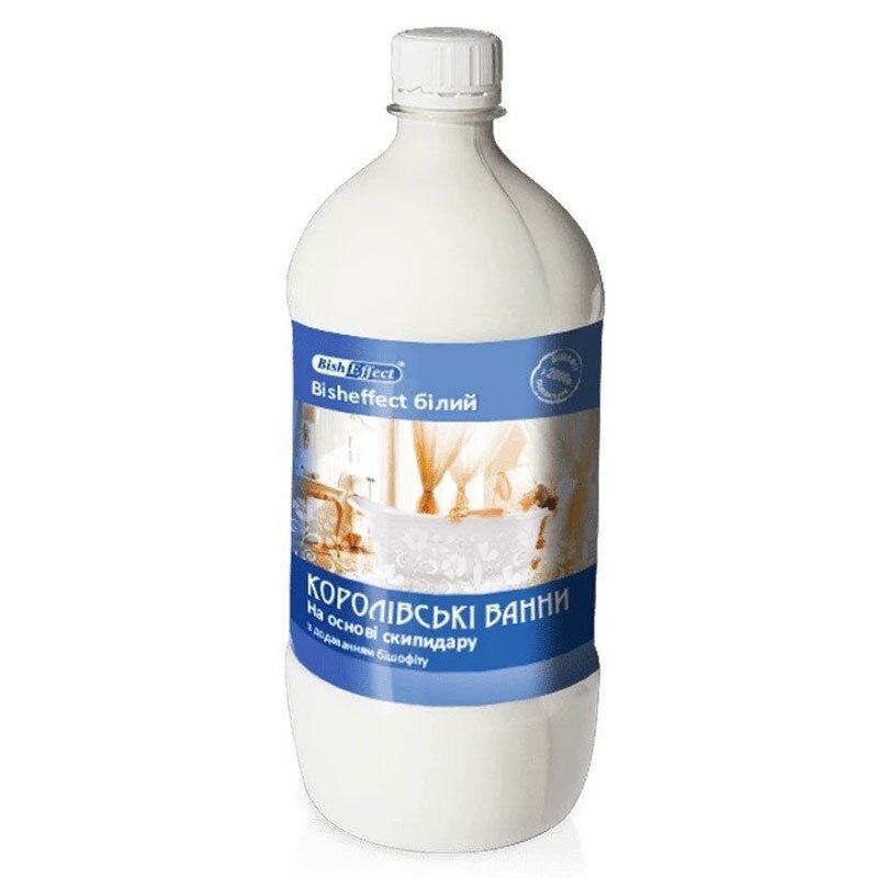 Bish Effect Poltavos Bišofito vonios emulsija Balta, 1000 ml