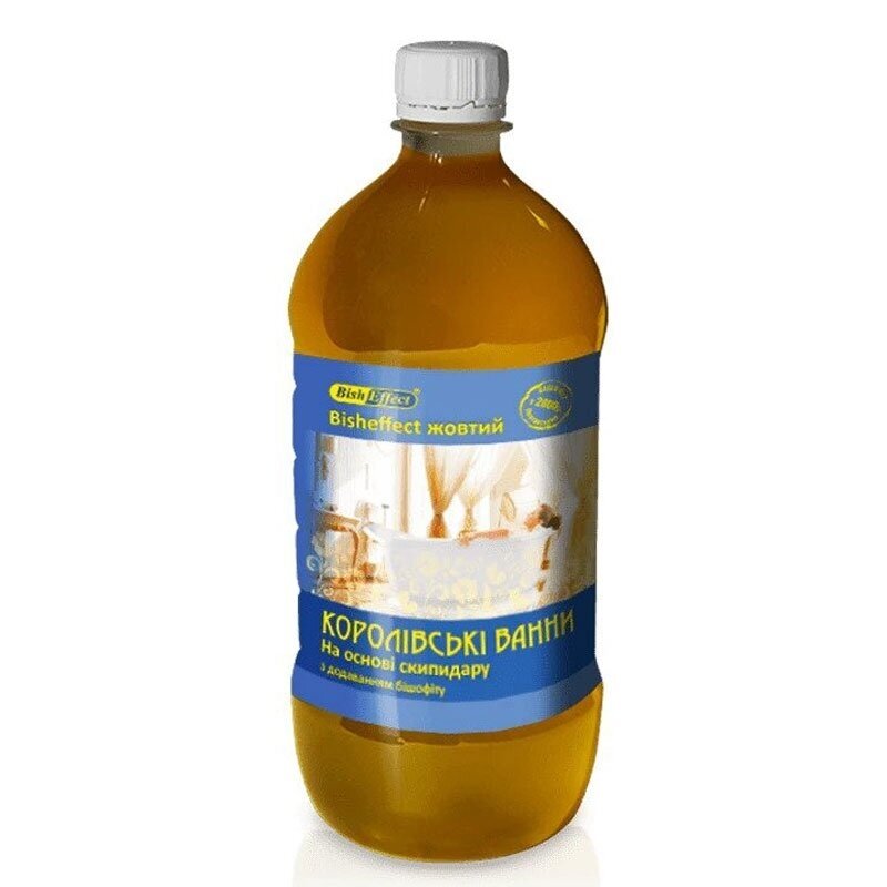 Bish Effect Poltavos Bišofito vonios emulsija Geltona, 1000 ml Bish Effect Poltavos Bišofito vonios emulsija Geltona, 1000 ml