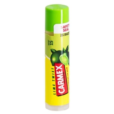 Carmex žaliųjų citrinų skonio lūpų balzamas Lime Twist 4,25 g Carmex žaliųjų citrinų skonio lūpų balzamas Lime Twist 4,25 g