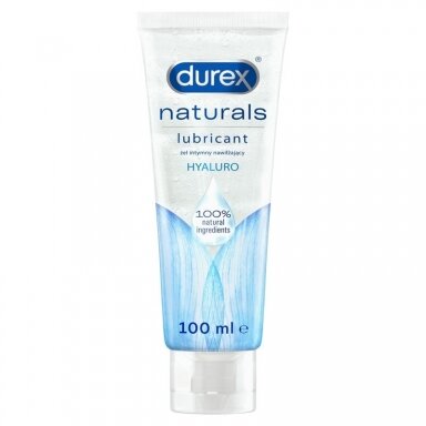 Durex lubrikantas Naturals Hyaluro, 100 ml Durex lubrikantas Naturals Hyaluro, 100 ml