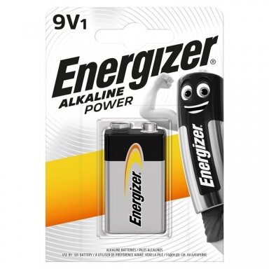 Energizer Power 9 V šarminis elementas, 1 vnt. Energizer Power 9 V šarminis elementas, 1 vnt.