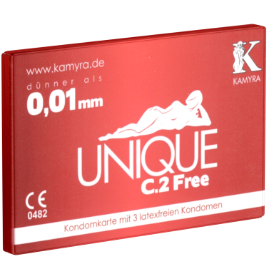 Kamyra Unique C.2 Free prezervatyvai, 3 vnt. Kamyra Unique C.2 Free prezervatyvai, 3 vnt.