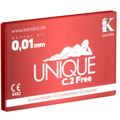 Kamyra Unique C.2 Free prezervatyvai, 3 vnt. Kamyra Unique C.2 Free prezervatyvai, 3 vnt.