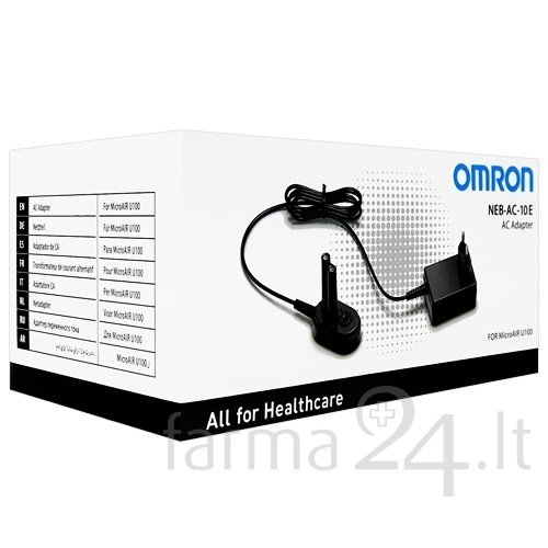 Omron adapteris NEB-AC-10 E skirtas U100 inhaliatoriui 1 Omron adapteris NEB-AC-10 E skirtas U100 inhaliatoriui 1