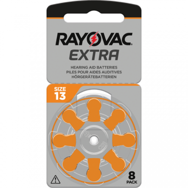 Klausos aparatų baterijos Rayovac Extra 13, 8 vnt. Klausos aparatų baterijos Rayovac Extra 13, 8 vnt.