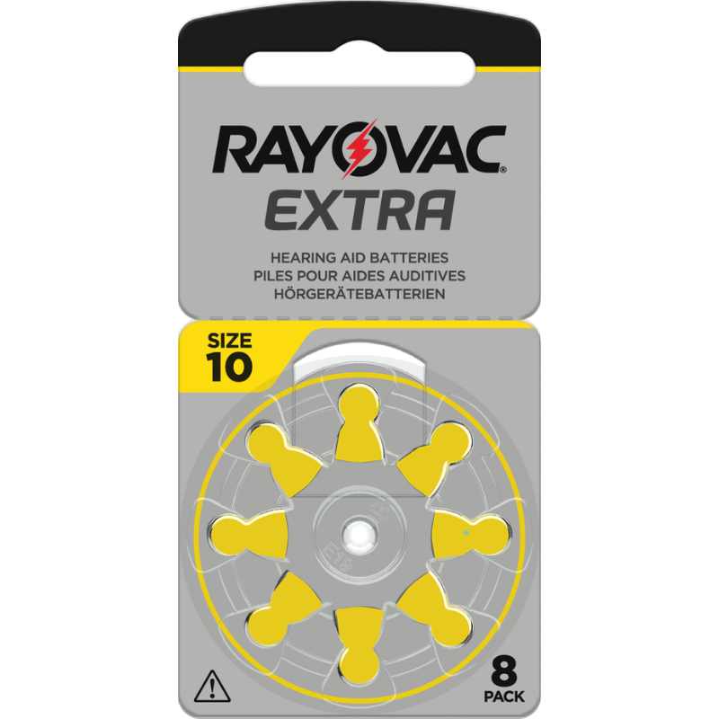 Klausos aparatų baterijos Rayovac Extra 10, 8 vnt. Klausos aparatų baterijos Rayovac Extra 10, 8 vnt.