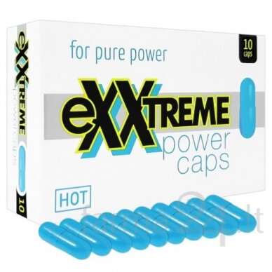 Maisto papildas vyrams HOT Exxtreme Power, 10 kaps. Maisto papildas vyrams HOT Exxtreme Power, 10 kaps.