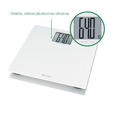 Medisana elektroninės svarstyklės PS 470 XL Glass 9