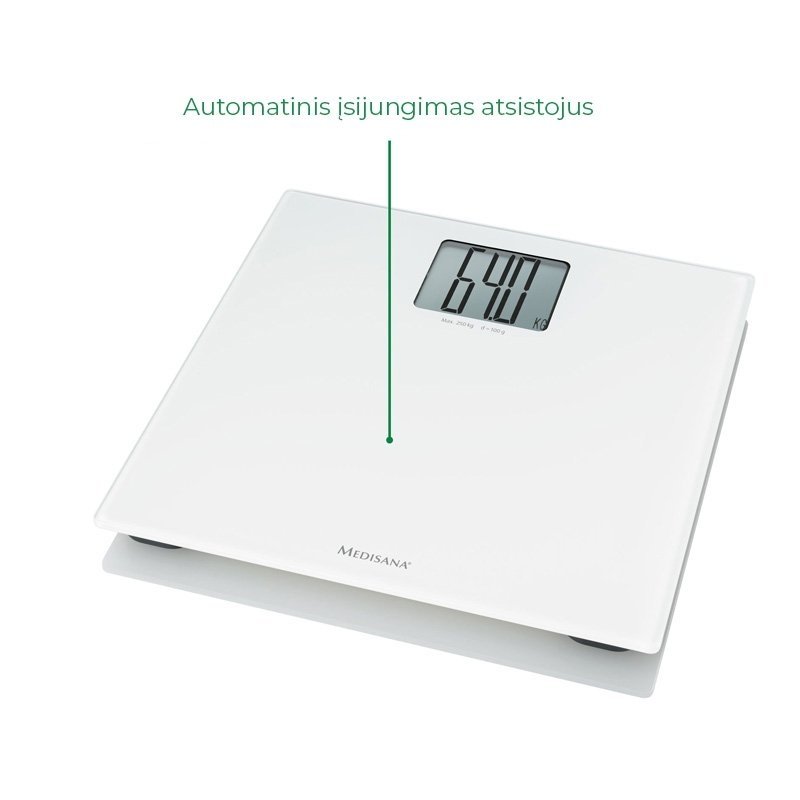 Medisana elektroninės svarstyklės PS 470 XL Glass 8 Medisana elektroninės svarstyklės PS 470 XL Glass 8