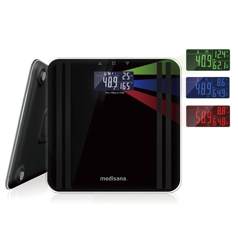 Medisana kūno analizės svarstyklės BS 465 Black 8 Medisana kūno analizės svarstyklės BS 465 Black 8