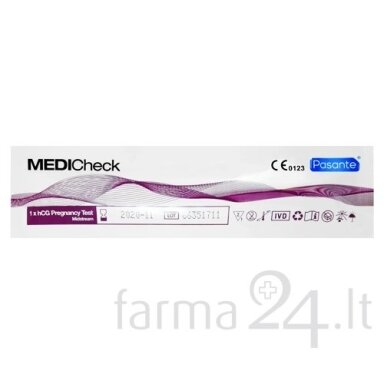 Pasante nėštumo testas MEDcheck hCG Midstream (srovinis)