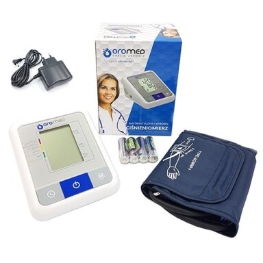 Oromed kraujospūdžio matuoklis ORO-N1 Basic su adapteriu Oromed kraujospūdžio matuoklis ORO-N1 Basic su adapteriu