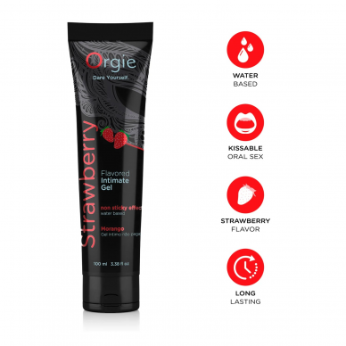 Orgie Lube Tube Strawberry 100ml 1