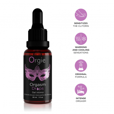 Orgie Orgasm Drops Intimo gelis 30ml 1 Orgie Orgasm Drops Intimo gelis 30ml 1