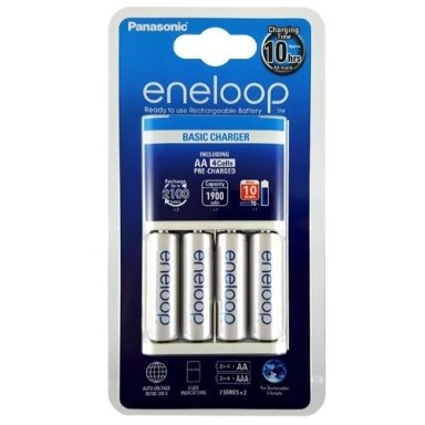 Panasonic Eneloop elementų įkroviklis BQ-CC51E Panasonic Eneloop elementų įkroviklis BQ-CC51E