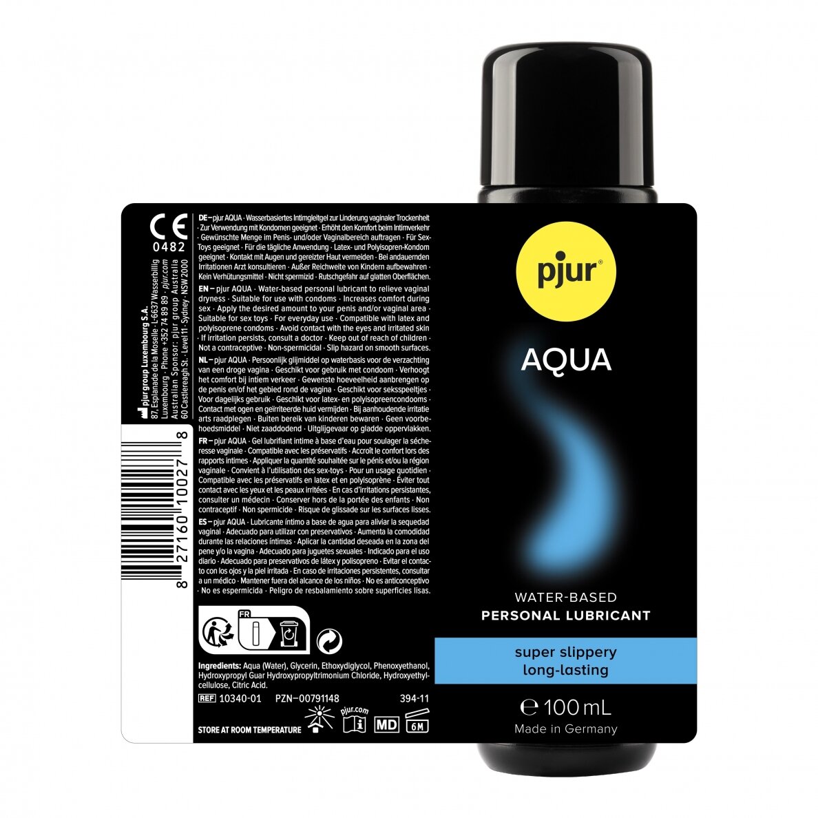 pjur AQUA vandens pagrindo lubrikantas 100 ml 1