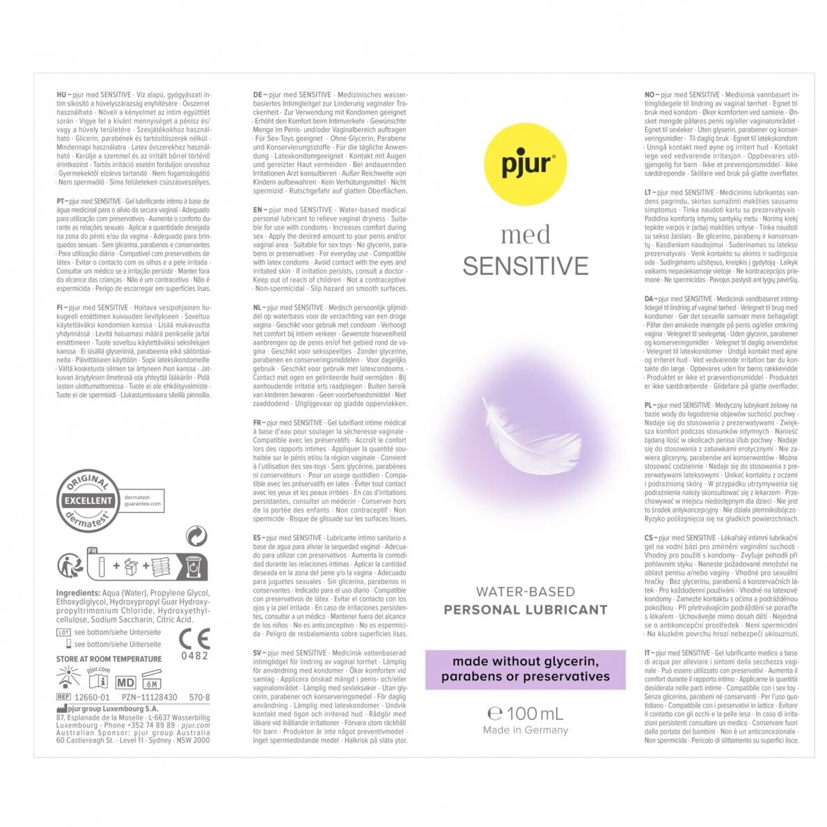 pjur lubrikantas MED Sensitive Glide, 100 ml 1 pjur lubrikantas MED Sensitive Glide, 100 ml 1