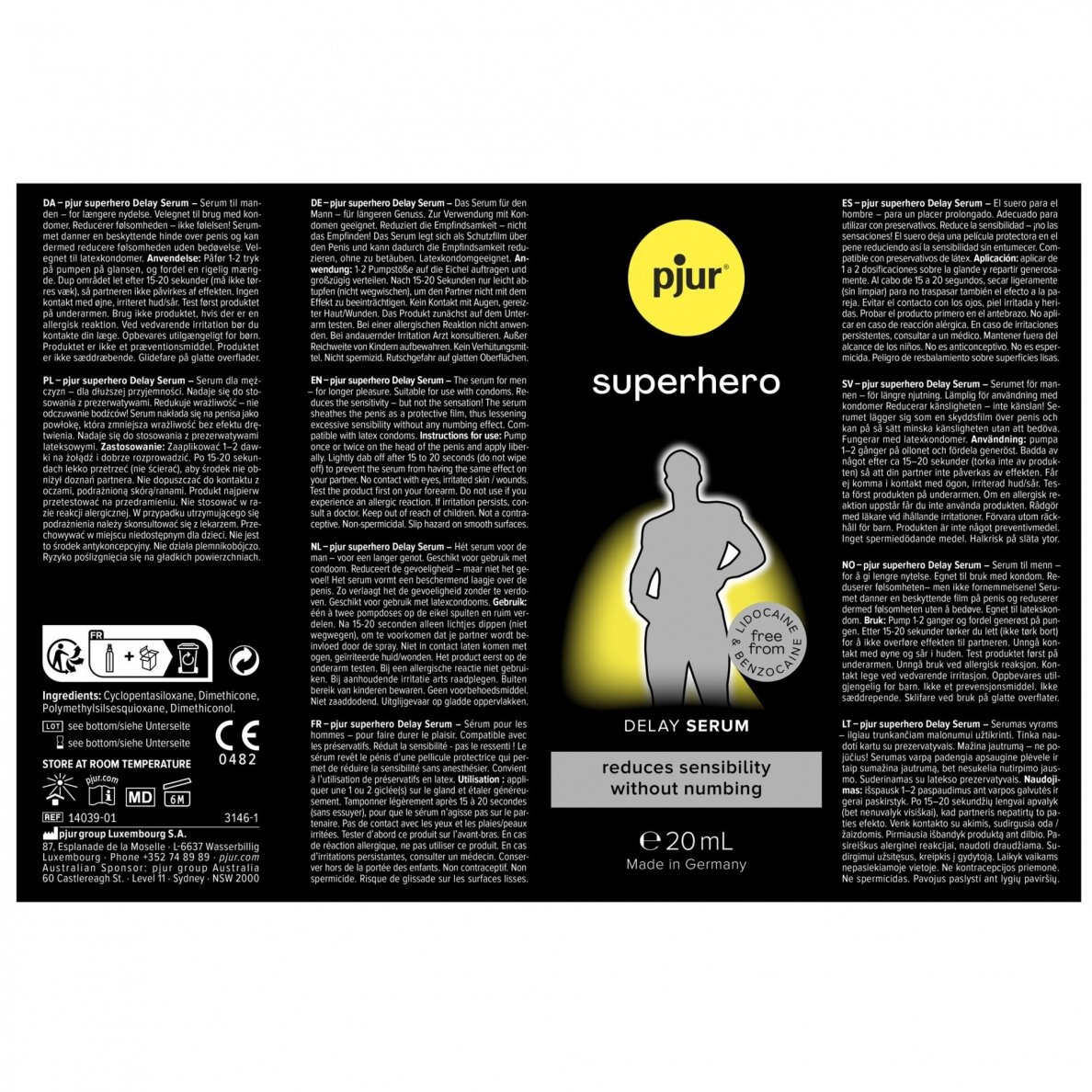 pjur Superhero Delay serumas 20ml 1