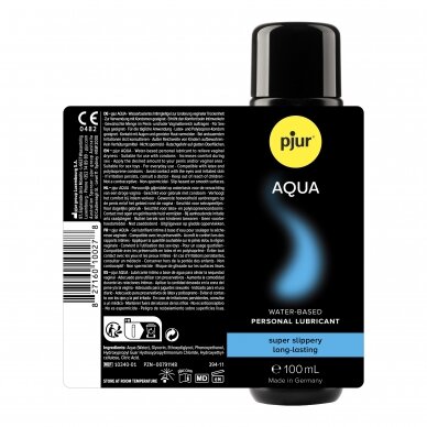 pjur AQUA vandens pagrindo lubrikantas 100 ml 1 pjur AQUA vandens pagrindo lubrikantas 100 ml 1