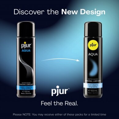 pjur AQUA vandens pagrindo lubrikantas 100 ml 2