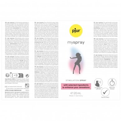 pjur My Spray Stimulation purškiklis 20ml 1
