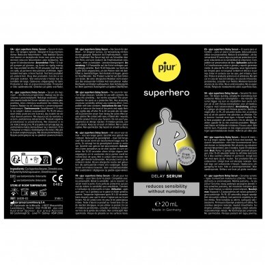 pjur Superhero Delay serumas 20ml 1 pjur Superhero Delay serumas 20ml 1