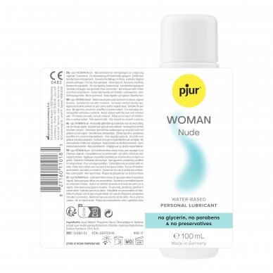 pjur WOMAN Nude lubrikantas moterims 100 ml (natūralus) 1