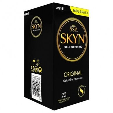 SKYN Original prezervatyvai, 20 vnt. SKYN Original prezervatyvai, 20 vnt.