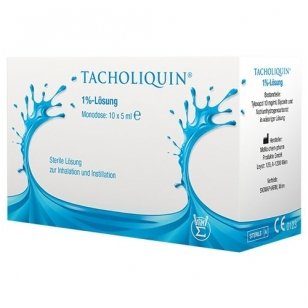 Tacholiquin 1 % tirpalas inhaliacijoms, 10 vnt., 5ml